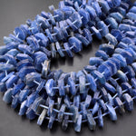 Faceted Natural Blue Kyanite Hexagon Heishi Disc Rondelle Bead Center Drilled 15.5" Strand