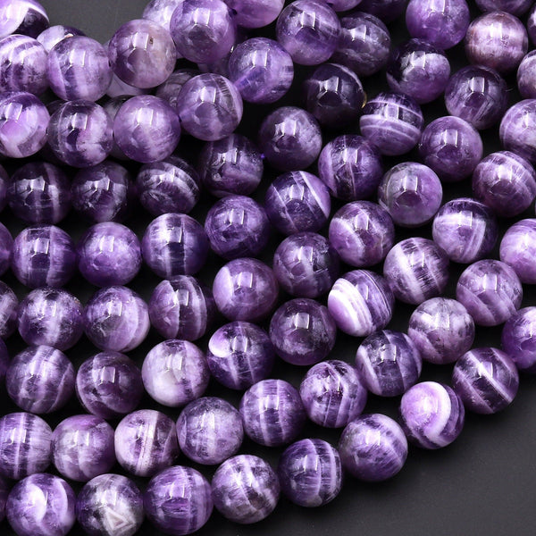 6mm Natural Amethyst Beads Round Gemstone Loose Beads for Jewelry Making  (60-62pcs/strand)