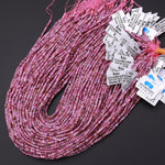AAA Real Genuine Natural Ruby Faceted 2mm Cube Dice Square Beads Micro Faceted Laser Diamond Cut 15.5" Strand
