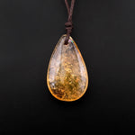 Natural Golden Citrine Teardrop Pendant Bead Drilled Gemstone