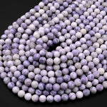 Natural Purple Tiffany Jasper Smooth Round Beads 6mm 8mm 10mm Gemstone 15.5" Strand