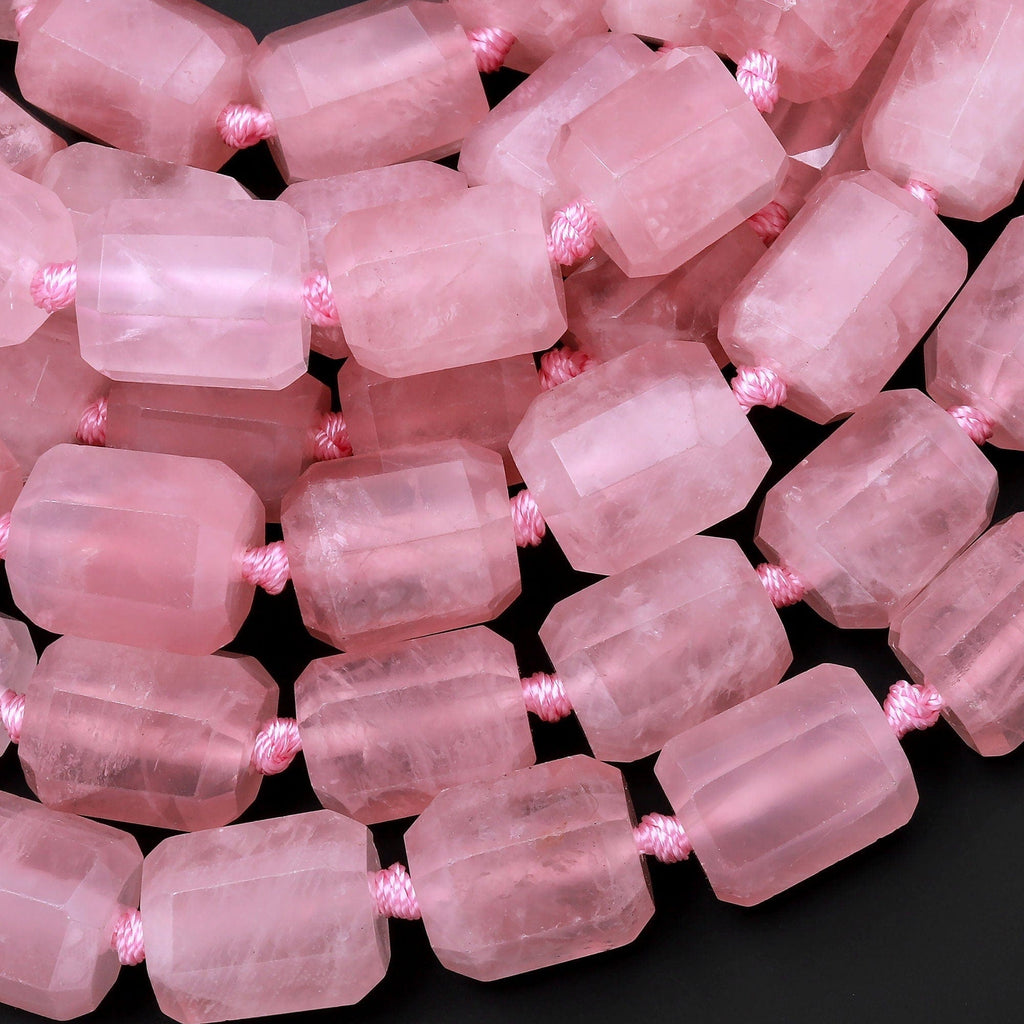 Rough Raw Natural Pink Rose Quartz Beads  Freeform Teardrop Gemstone –  Intrinsic Trading