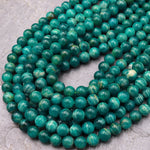 AAA Gemmy Natural Russian Amazonite 6mm 8mm 10mm Round Beads 15.5" Strand