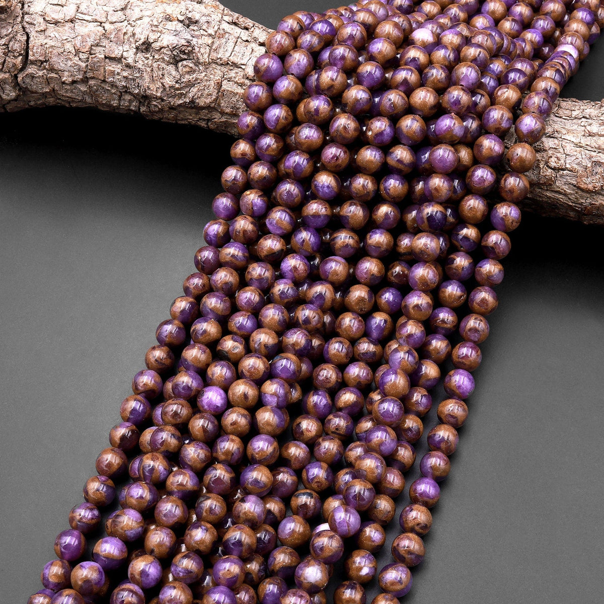 Impression Jasper Smooth Round Beads 4mm 6mm 8mm 10mm Aka Copper Sugil ...
