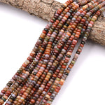 Natural Rainbow Agate 6mm 8mm 10mm Rondelle Beads 15.5" Strand