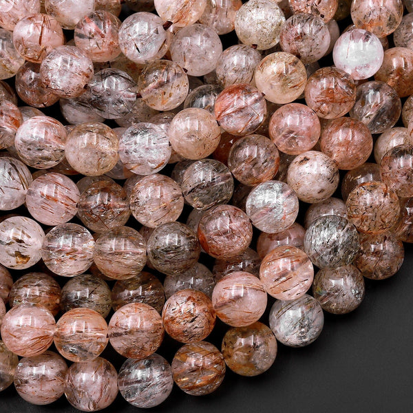 Rare Natural Phantom Agate Beads Smooth 10mm 12mm 14mm 16mm 18mm Round –  Intrinsic Trading