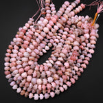 Large Natural Peruvian Pink Opal Freeform Pebble Nugget Rounded Beads 12mm Gemstone 15.5" Strand