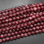 AAA Natural Red Strawberry Quartz 8mm 10mm Round Beads From South Africa 15.5" Strand