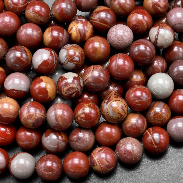 Natural Australian Noreena Jasper 6mm 8mm 10mm Round Beads 15.5" Strand