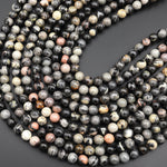 AAA Natural African Silver Leaf Jasper Round Beads 6mm 8mm 10mm Earthy Colors 15.5" Strand