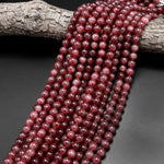 AAA Natural Red Strawberry Quartz 8mm 10mm Round Beads From South Africa 15.5" Strand