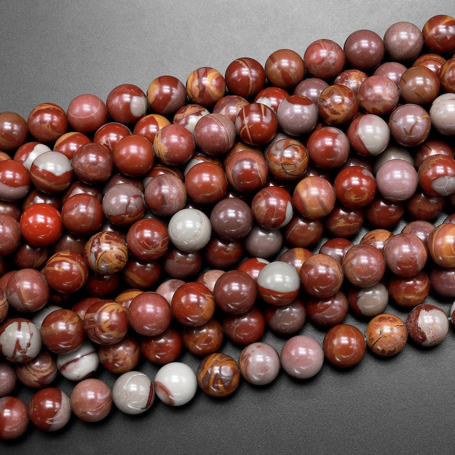 Natural Australian Noreena Jasper 6mm 8mm 10mm Round Beads 15.5" Strand