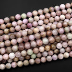 Natural Kunzite 8mm Round Beads 15.5" Strand