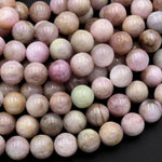 Natural Kunzite 8mm Round Beads 15.5" Strand