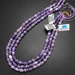Natural Lilac Purple Chevron Amethyst Teardrop Beads Vertically Drilled Gemstone 15.5" Strand
