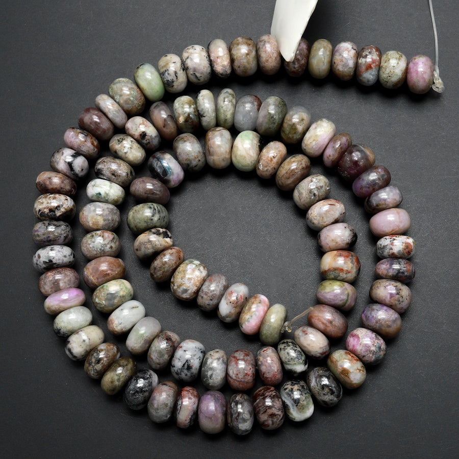 Natural Sugilite Beads 7mm Rondelle Real Genuine Natural Sugilite Gemstone 15.5" Strand