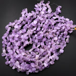 Natural Lilac Purple Amethyst Freeform Pebble Nugget Beads Gemstone 15.5" Strand