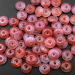 AAA Natural Mauve Pink Botswana Agate Donut Bead 12mm 15mm