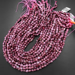 Natural Pink Tourmaline Freeform Small Pebble Nugget Beads Gemstone 15.5" Strand