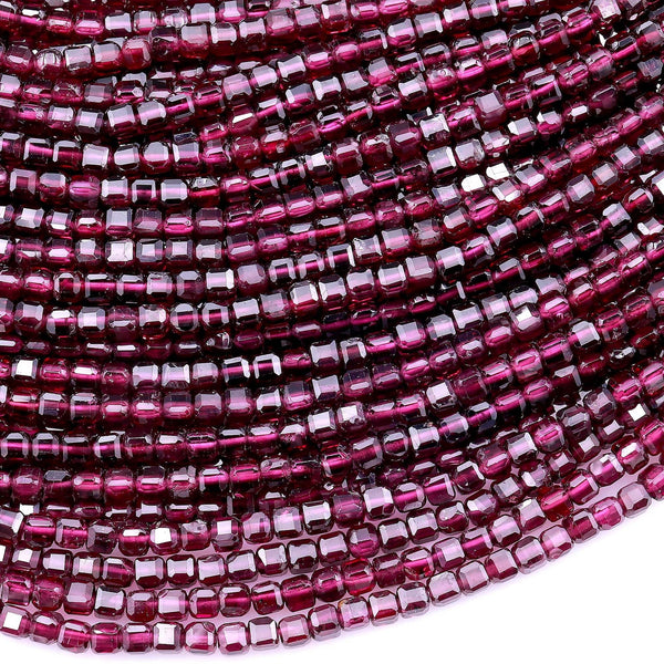 Thebeadchest Red Garnet Spade Beads (8mm), Adult Unisex