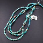 Turquoise Blue Aqua Terra Jasper Smooth Round Beads 6mm Aka Impression Imperial Jasper Snake Skin Jasper 15.5" Strand