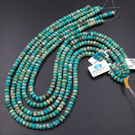 Turquoise Jasper Smooth Rondelle Beads 6mm Aka Impression Imperial Jasper Snake Skin Jasper 15.5" Strand