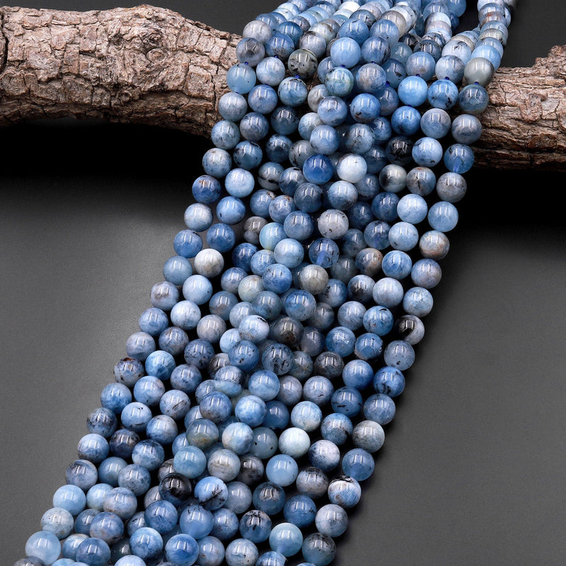  Vuslo 2/3/4mm Natural Blue Aquamarines Gems Stone Bead