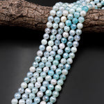 Mystic Aqua Blue Agate Faceted 8mm Round Beads Plated Silverite AB Coated Natural Gemstone 15.5" Strand
