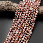 Tibetan Agate 10mm Round Beads Dzi Agate Rusty Red Mala Antique Boho Beads 15.5" Strand