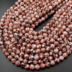 Tibetan Agate 10mm Round Beads Dzi Agate Rusty Red Mala Antique Boho Beads 15.5" Strand