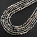 Natural Mauve Blue Kyanite Tube Beads Gemstone 15.5" Strand