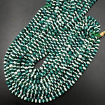Tibetan Agate 6mm Round Beads Dzi Agate Green Line Ring Mala Antique Boho Beads 15.5" Strand