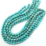 Natural Turquoise Rounded Nuggets Genuine Real Blue Green Gemstone 15.5" Strand