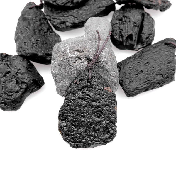 Natural Black Tektite From Thailand Freeform Pendant Meteorite Cosmic Gems Rough Raw Gemstone A1
