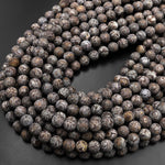 Natural Brown Snowflake Obsidian Beads 4mm 6mm 8mm 10mm Gemstone Round Beads 15.5" Strand