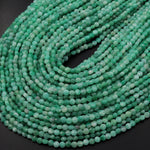 AAA Real Genuine Natural Green Emerald Gemstone Faceted 4mm Coin Beads May Birthstone 15.5" Strand