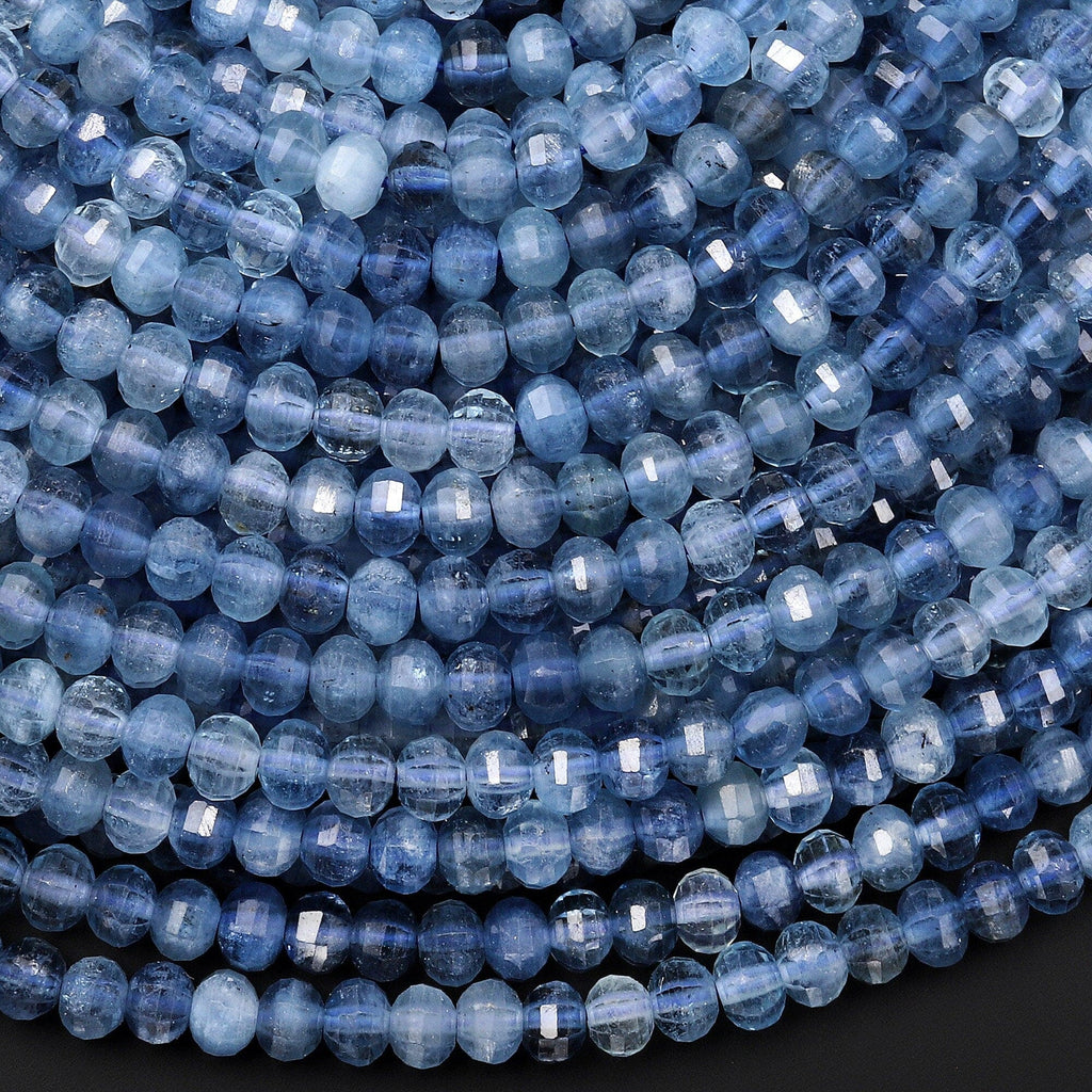 Silverite Faceted Rondelles Gemstones, AAA Coated, hotsell 8.00 mm to 8.50 mm, Blue And White Silverite Beads Gemstones