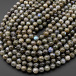 Sale! Natural Labradorite 8mm Round Beads 15.5" Strand