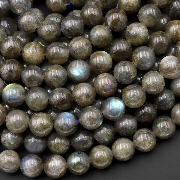Sale! Natural Labradorite 8mm Round Beads 15.5" Strand