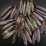 Natural Atlantisite Stichtite Earring Pair Teardrop Matched Gemstone