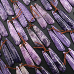 Natural Purple Lepidolite Butterfly Wing Earring Pair Matched Gemstone Pair