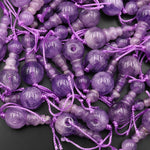 Natural Lilac Amethyst Guru Beads 3 Holes T-Beads Set For Mala Making 9mm 10mm 11mm 12mm 14mm