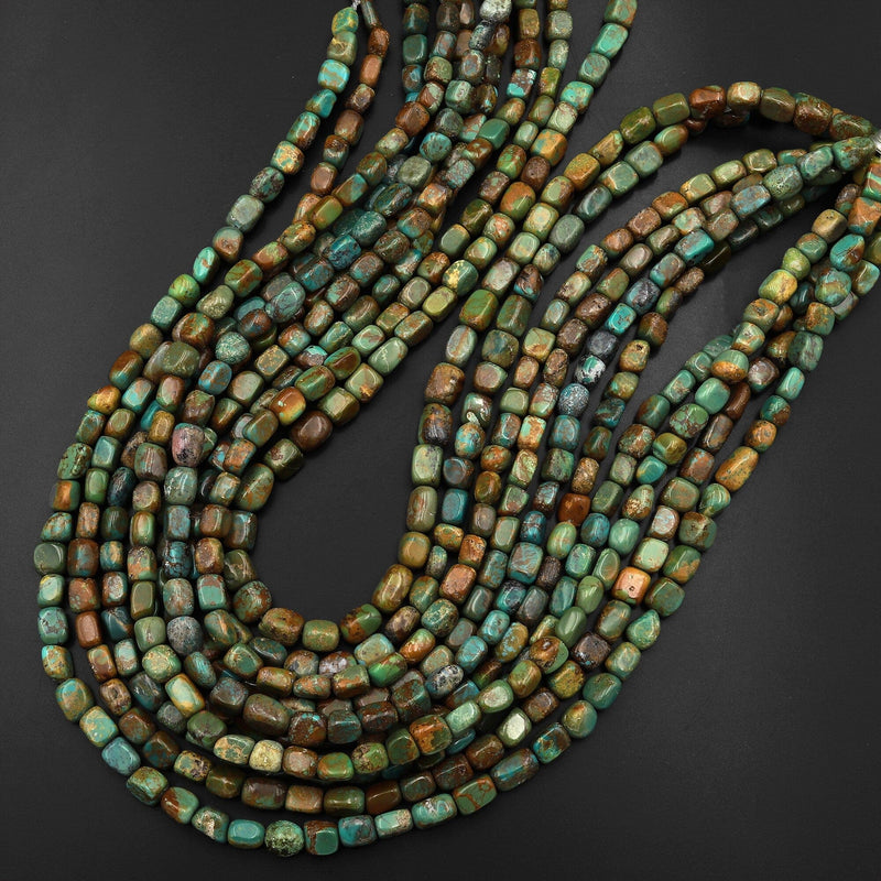 1strand Natural Imperial Turquoise Beads Multi color Texture - Temu