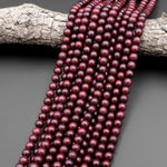 Natural Purple Heart Wood Beads 6mm 8mm Great For Mala Prayer Meditation Therapy 15.5" Strand