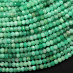 AAA Real Genuine Natural Green Emerald Gemstone Faceted 4mm Rondelle Gemstone May Birthstone 15.5" Strand