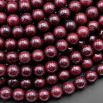 Natural Purple Heart Wood Beads 6mm 8mm Great For Mala Prayer Meditation Therapy 15.5" Strand