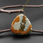 Natural Owyhee Picture Jasper Trianble Pendant Side Drilled