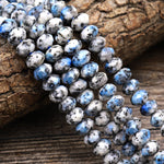 Faceted K2 Jasper Granite 6x4mm 8x5mm Rondelle Beads 15.5" Strand