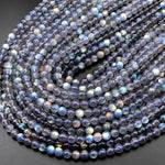 AAA Natural Rainbow Blue Golden Purple Red Orange Green Labradorite 6mm 8mm 10mm Round Beads Nothing But Fire Superior Quality 15.5" Strand