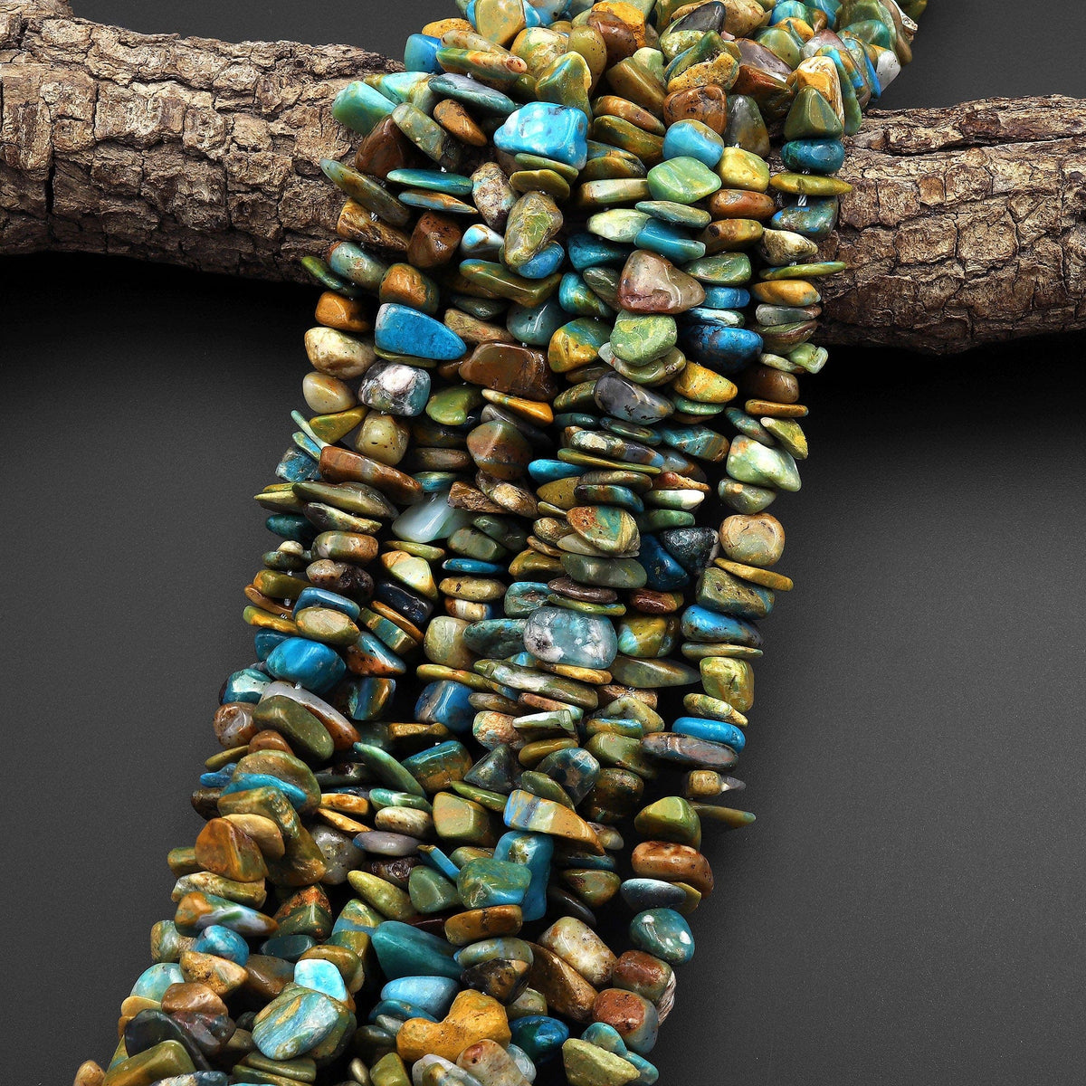 Large Natural Peruvian Blue Opal Freeform Chip Pebble Nugget Beads Gem ...